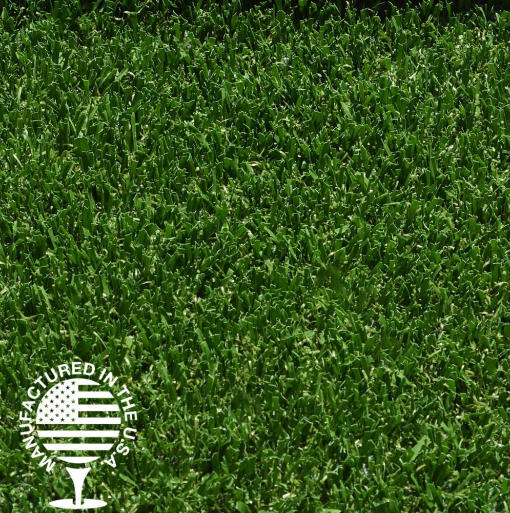 Close-up of field green artificial grass turf, manufactured in the USA, featuring dense, durable blades designed for athletic fields, playgrounds, and high-traffic landscape applications by Southwest Greens. Close-up of field green artificial grass turf, manufactured in the USA, featuring dense, durable blades designed for athletic fields, playgrounds, and high-traffic landscape applications by Southwest Greens.